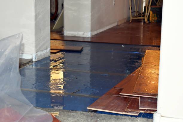 Professional Water Extraction technician working in O'Neals, CA